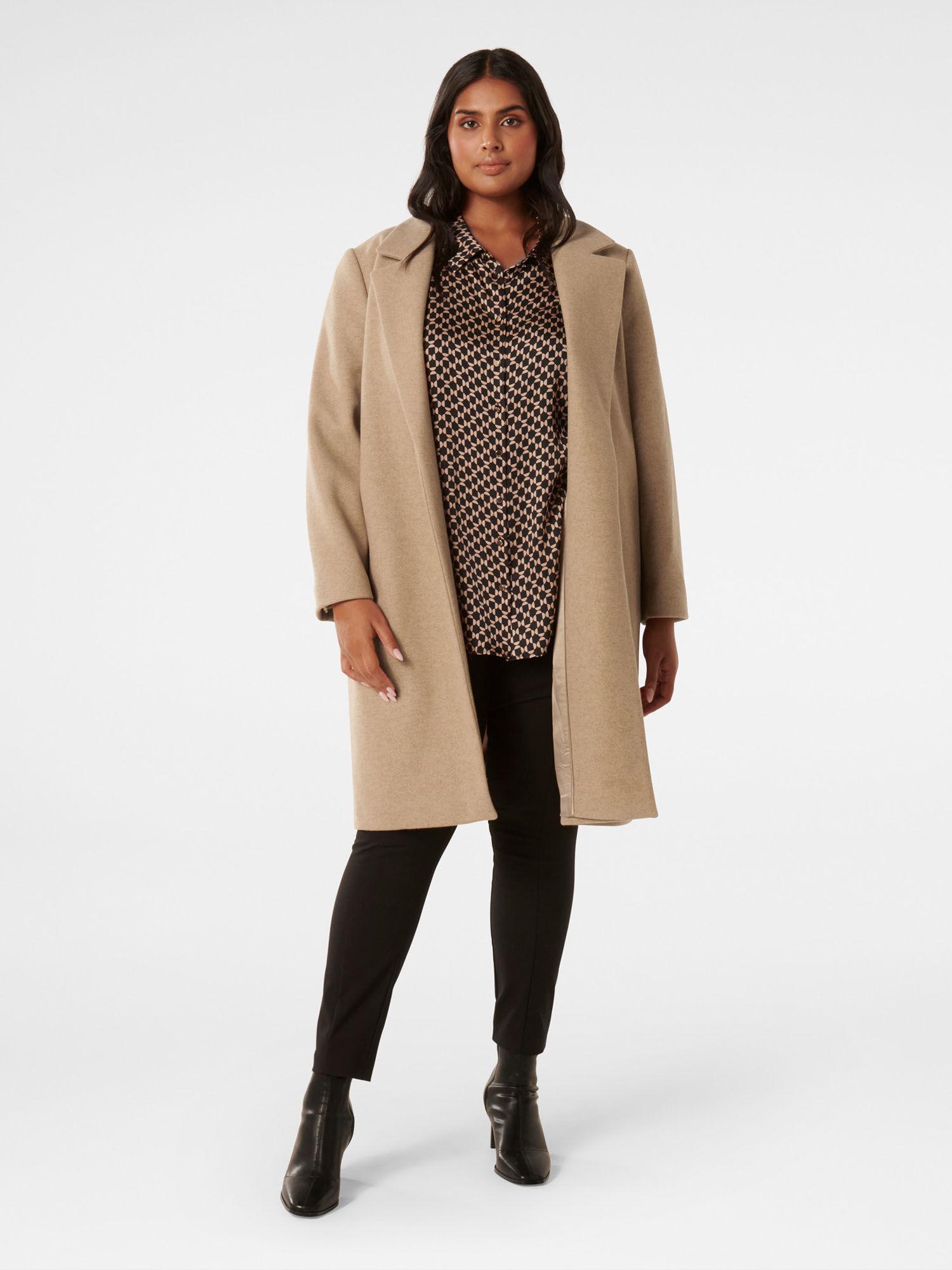 lily curve longline coat