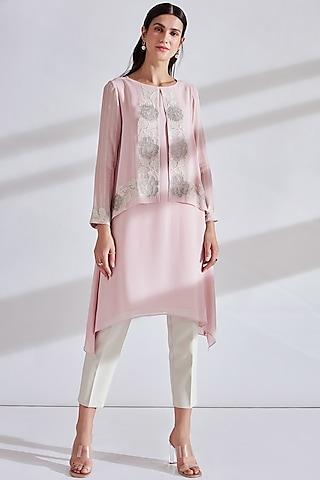 lily pink embellished tunic