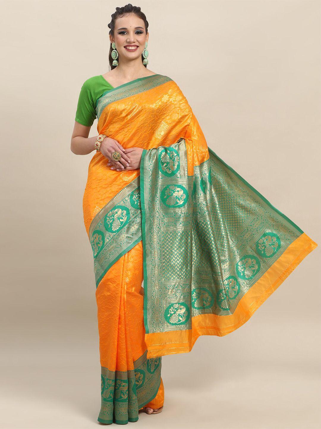limdo ethnic motifs woven design pure silk zari banarasi saree