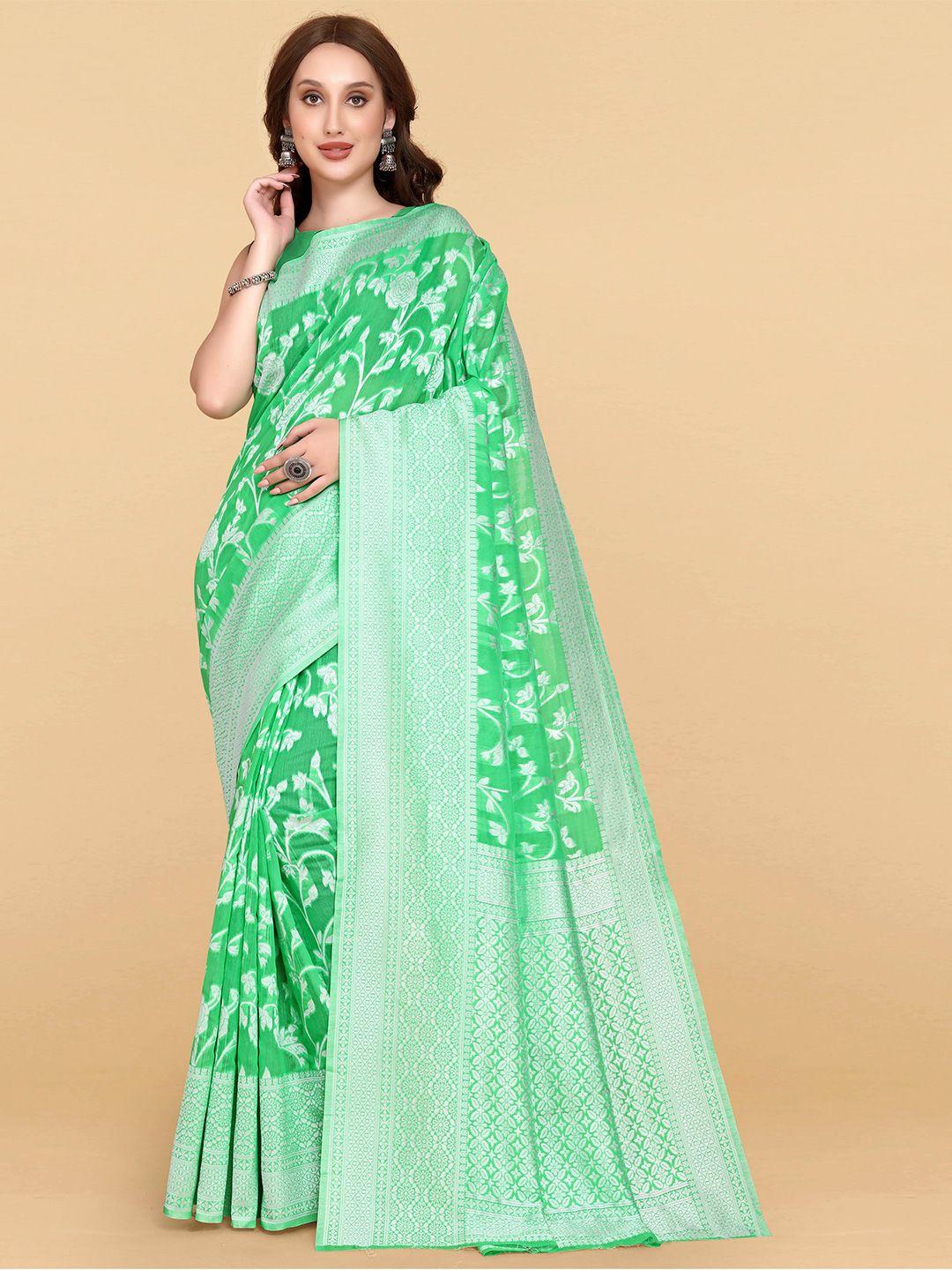 limdo woven design pure cotton jamdani saree