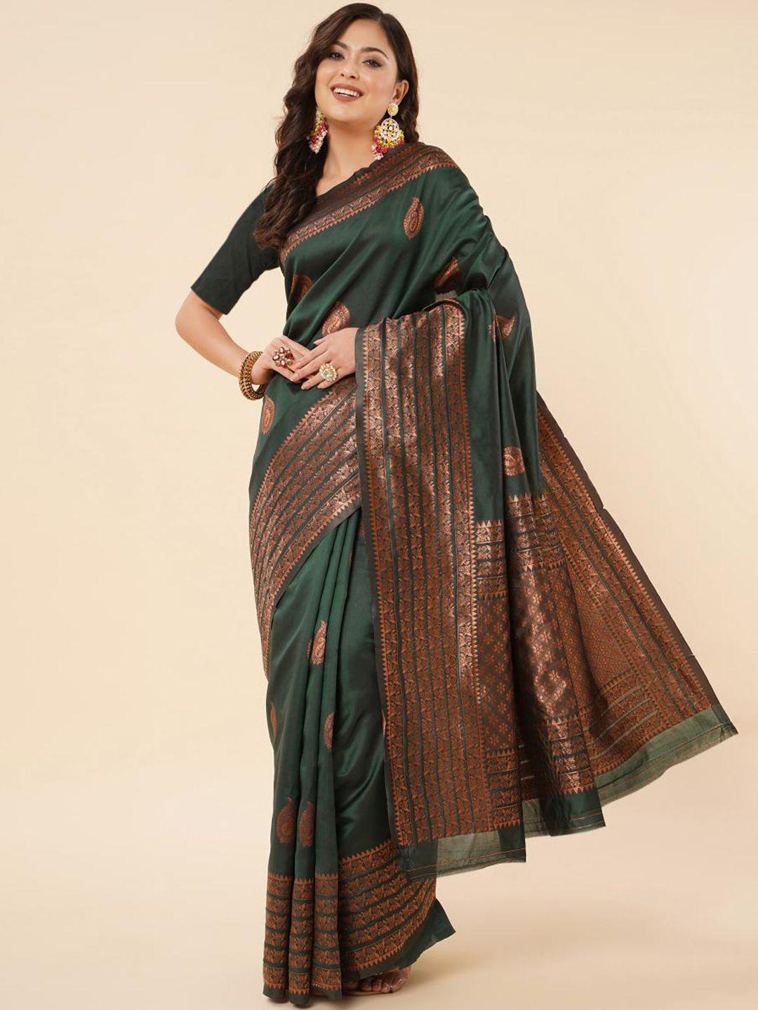 limdo ethnic motifs printed woven design pure silk banarasi saree