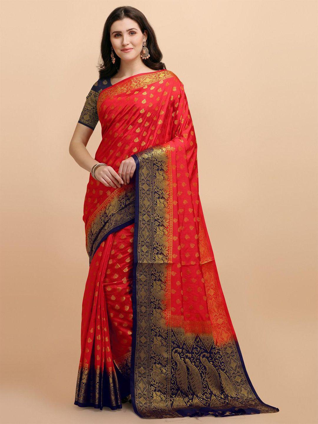 limdo ethnic motifs woven design pure silk zari banarasi saree