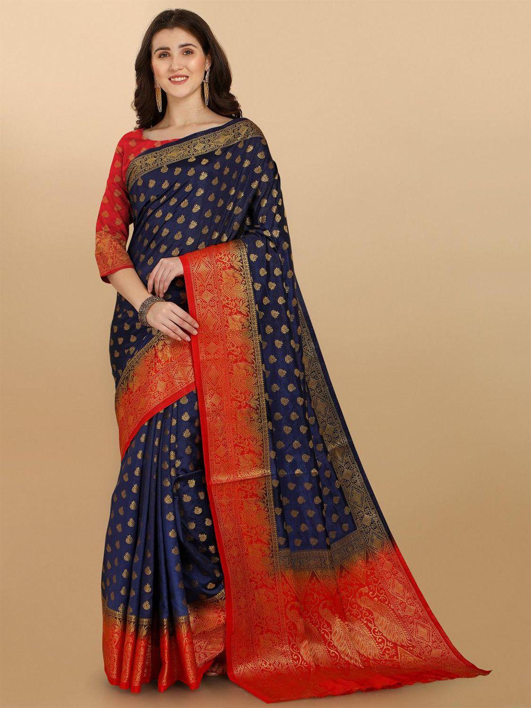 limdo ethnic motifs woven design pure silk zari banarasi saree