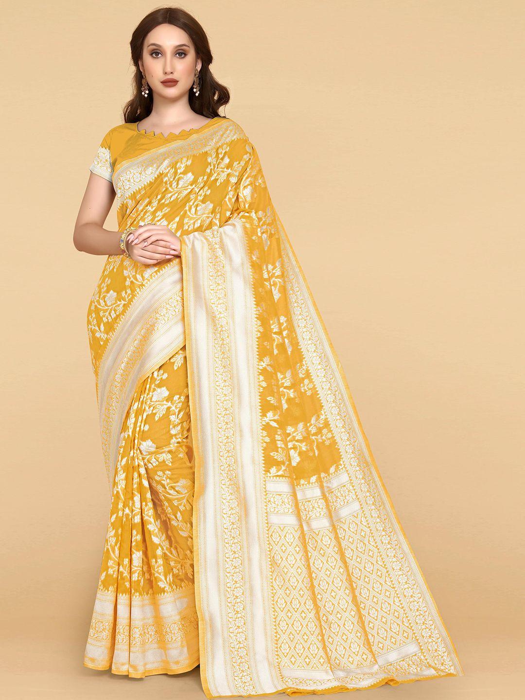 limdo floral woven design zari pure cotton jamdani saree