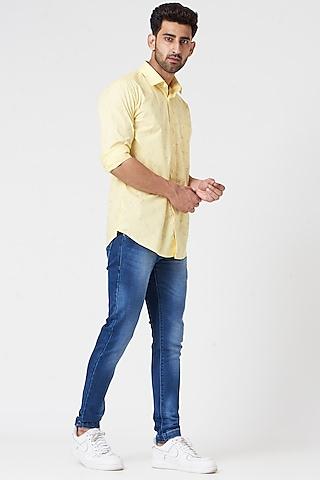 lime yellow cotton shirt