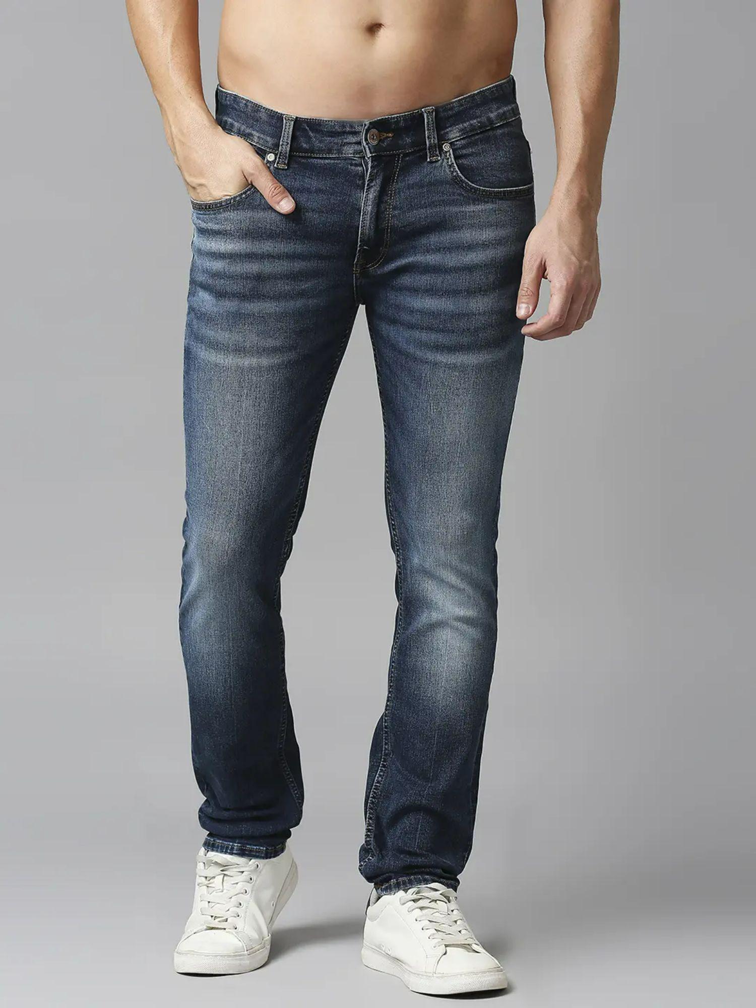 limited edition mid blue premium stretchable rover denim for men
