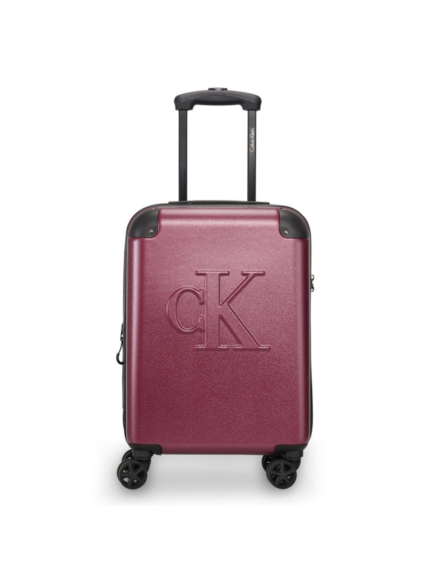 lina berry wine abs & pc hard luggage bag