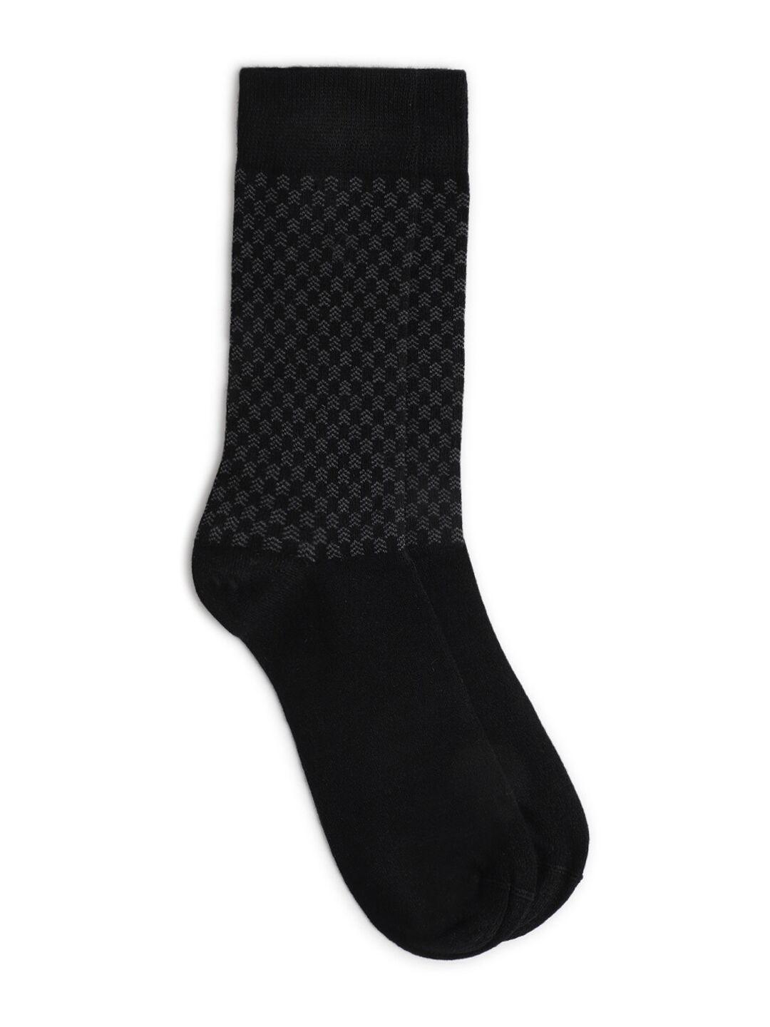 lindbergh men patterned calf length socks
