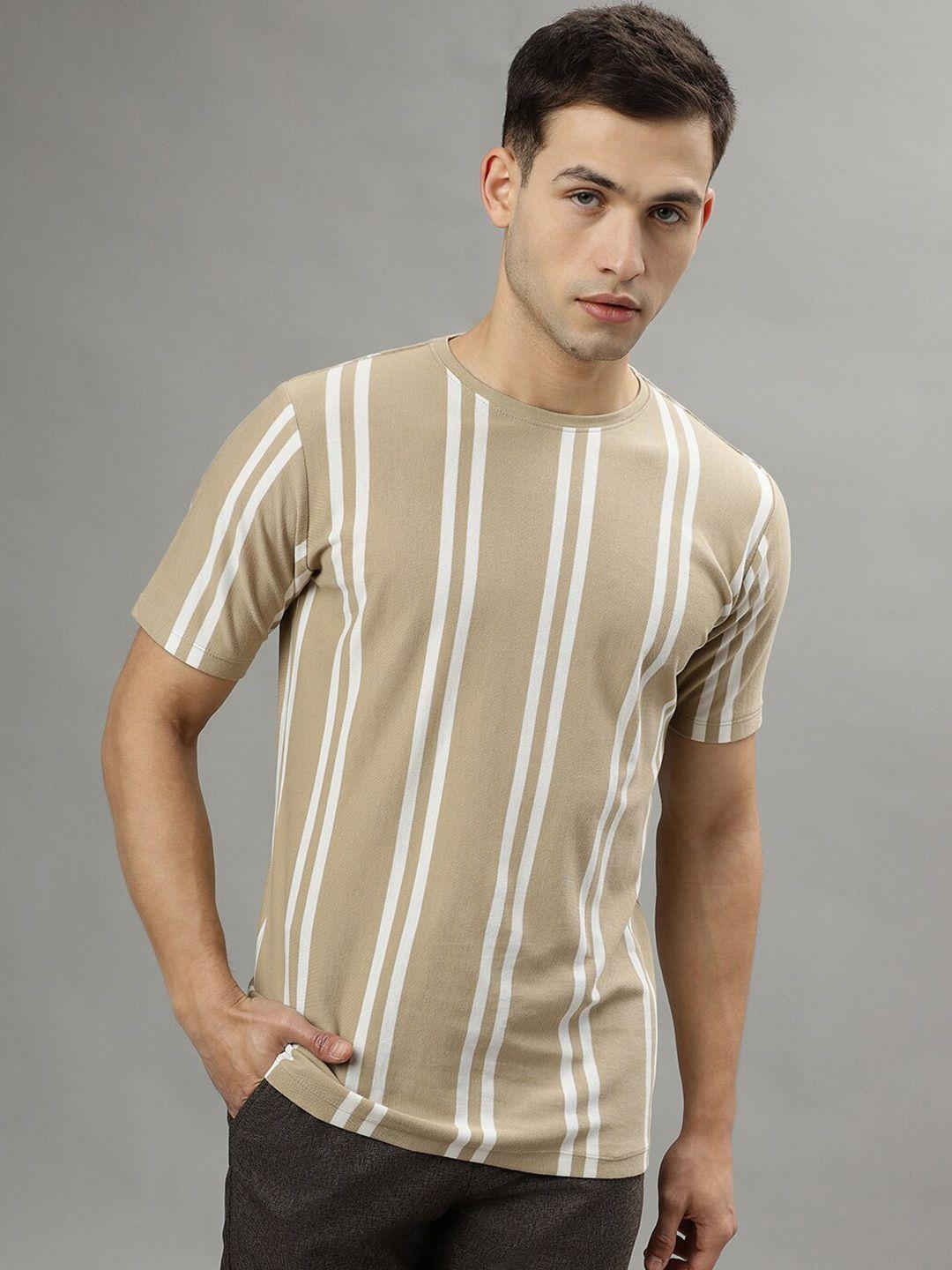 lindbergh striped pure cotton t-shirt