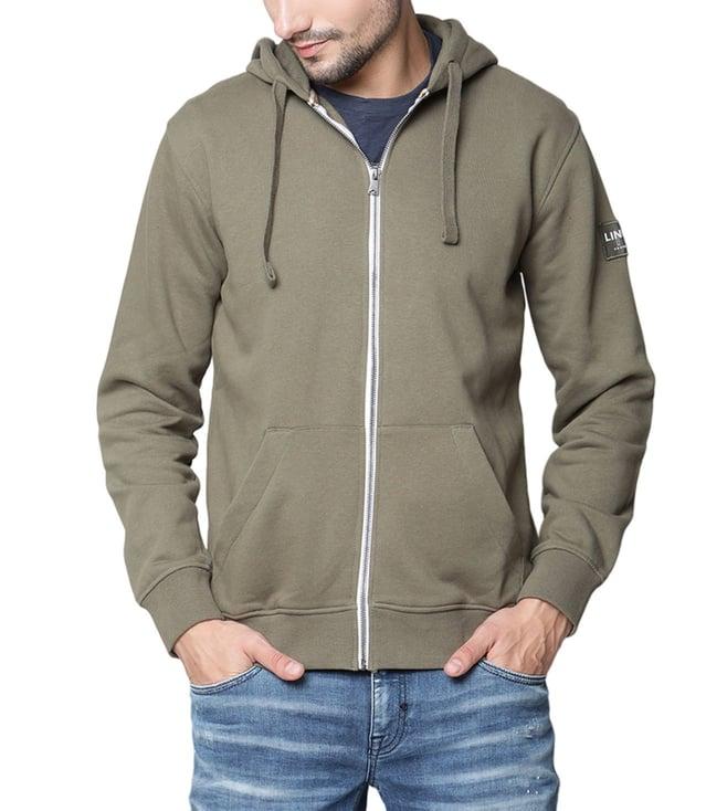 lindbergh army fashion slim fit hoodie