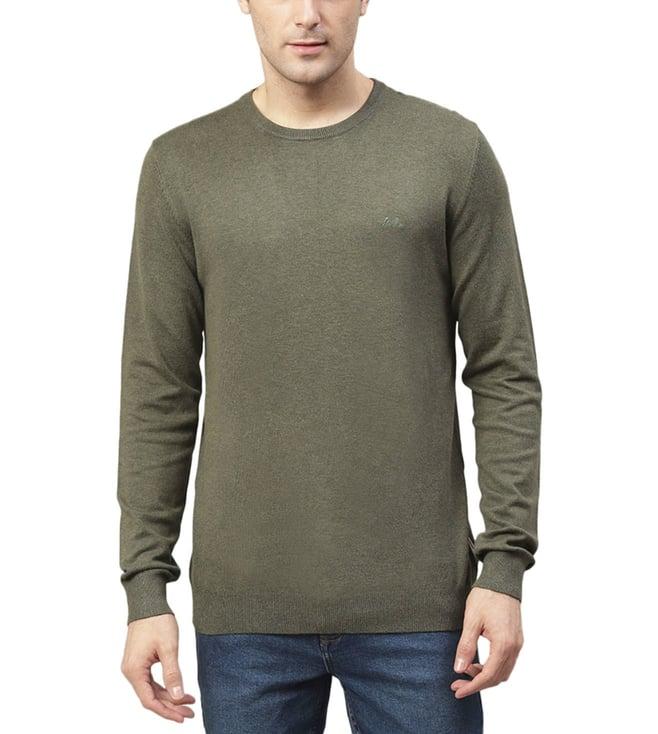 lindbergh army melange fashion slim fit sweater