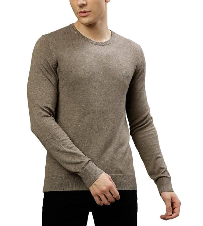 lindbergh beige fashion slim fit sweaters