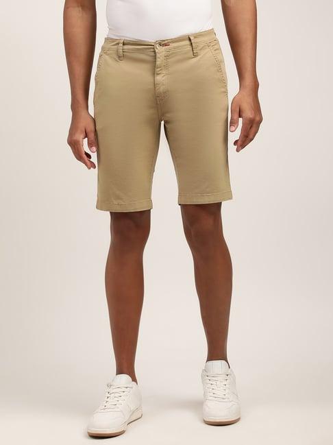 lindbergh beige regular fit shorts