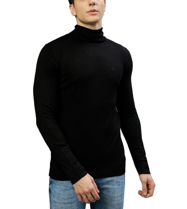 lindbergh black fashion slim fit sweaters