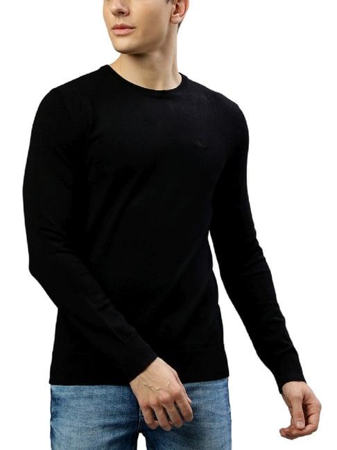 lindbergh black slim fit sweaters