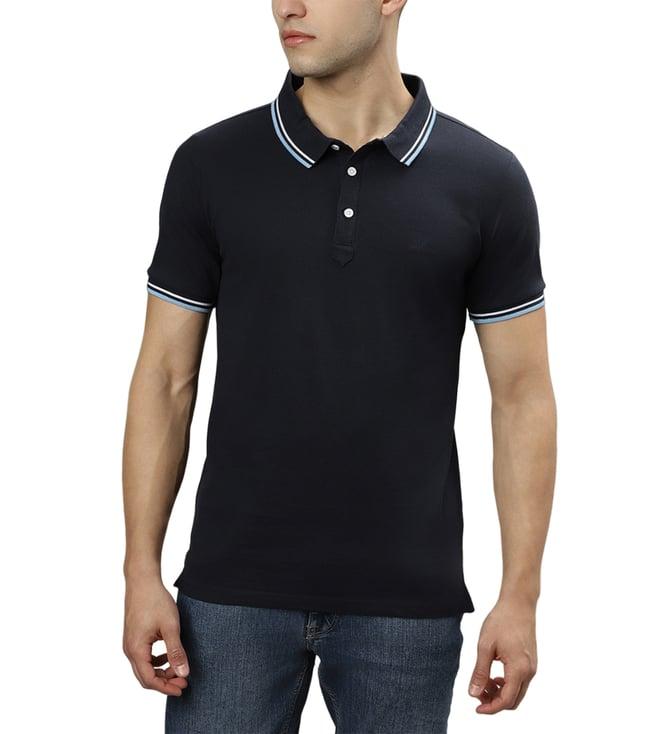 lindbergh blue fashion regular fit polo t-shirt