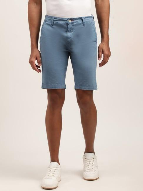 lindbergh blue regular fit shorts
