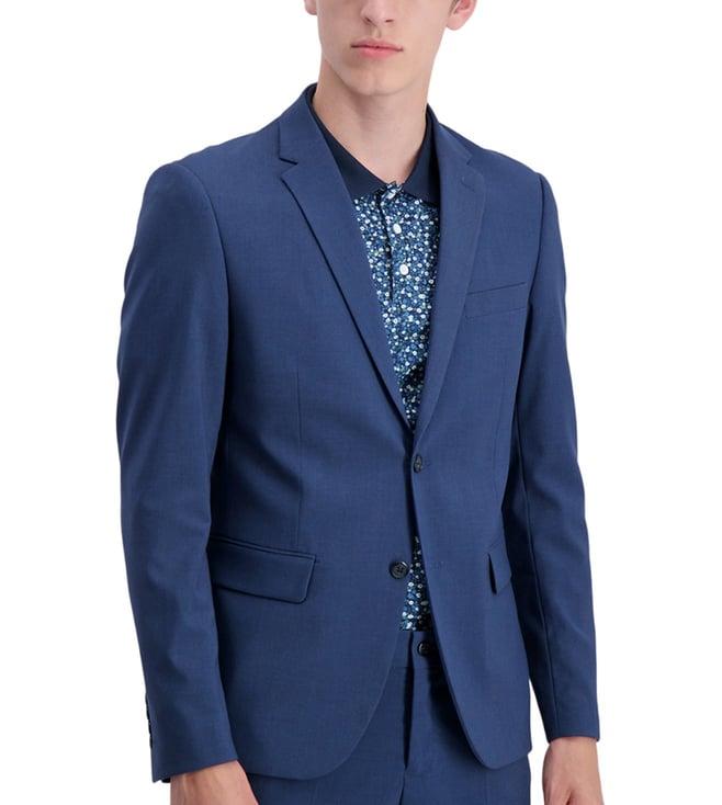 lindbergh blue slim fit 2-piece suit