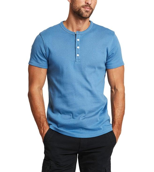 lindbergh blue slim fit t-shirt