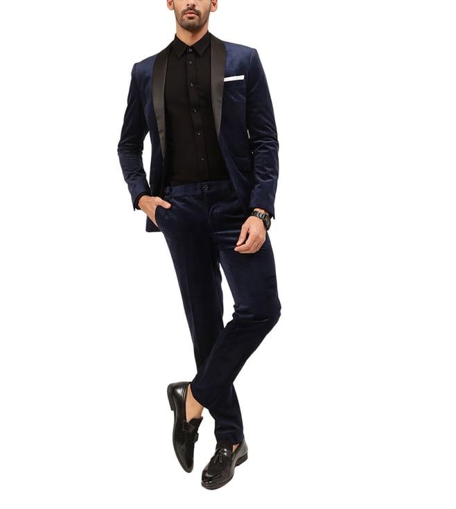 lindbergh dark blue fashion slim fit suit