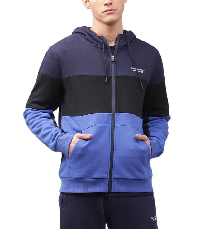 lindbergh dazzling blue fashion regular fit hoodie