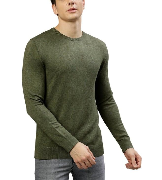 lindbergh green fashion slim fit sweaters