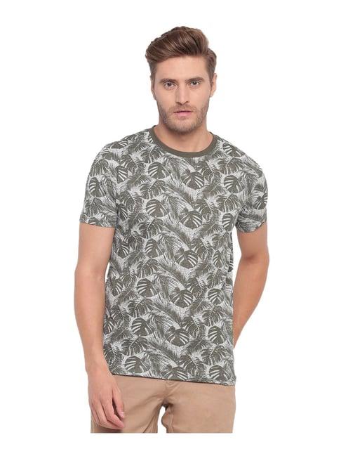 lindbergh green printed t-shirt