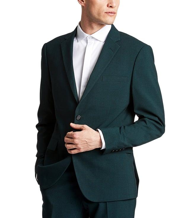 lindbergh green slim fit 2-piece suit