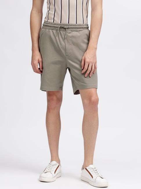 lindbergh grey regular fit shorts