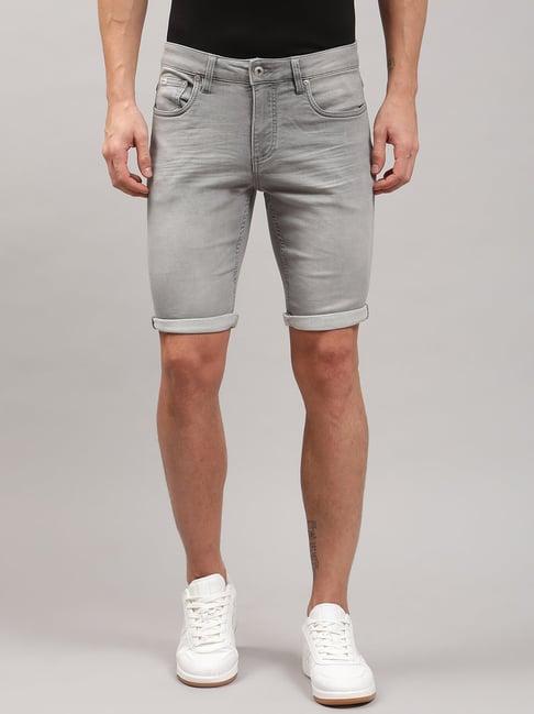 lindbergh grey regular fit shorts