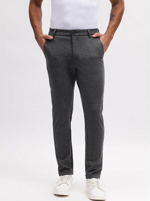 lindbergh grey slim fit trousers