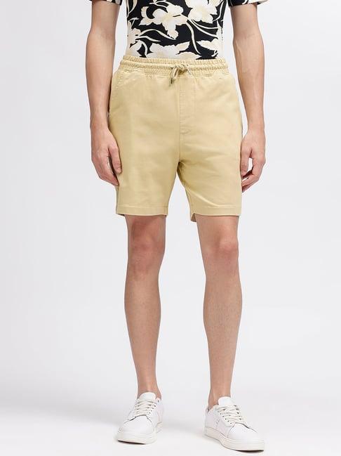 lindbergh khaki regular fit shorts