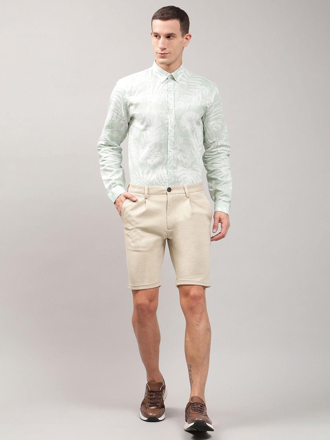 lindbergh men khaki slim fit chino shorts