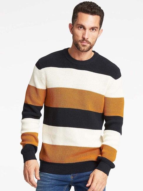 lindbergh multicolor striped sweater