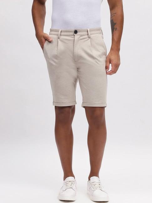 lindbergh off white regular fit shorts