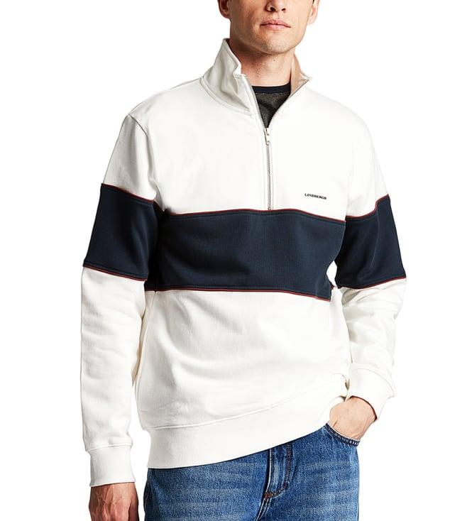 lindbergh off white relaxed fit sweatshirt