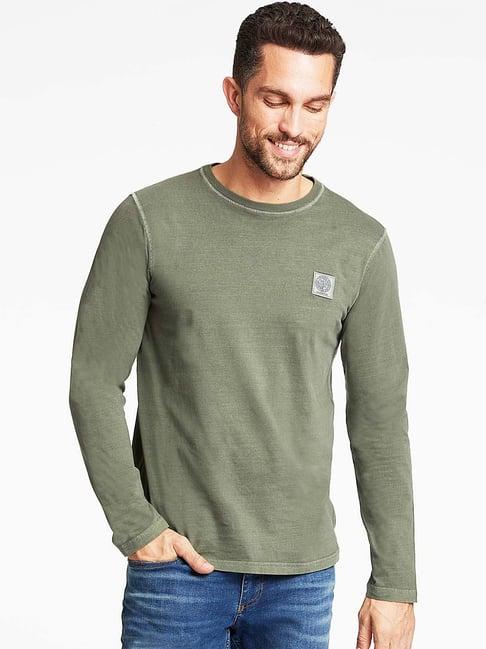 lindbergh olive crew t-shirt