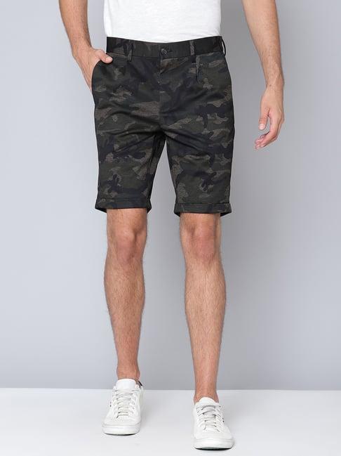 lindbergh olive regular fit shorts