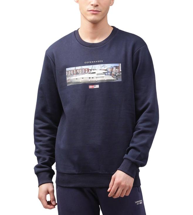 lindbergh peacoat fashion printed regular fit sweatshirt