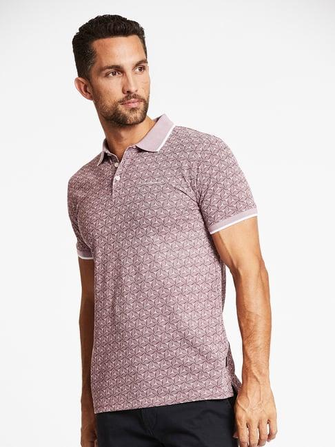 lindbergh purple short sleeves polo t-shirt