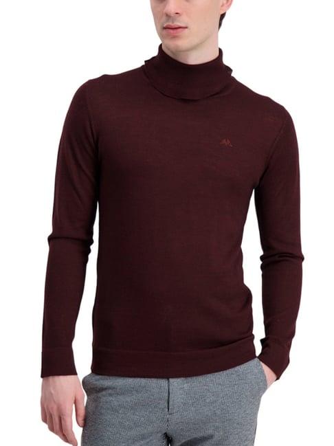 lindbergh red slim fit sweaters