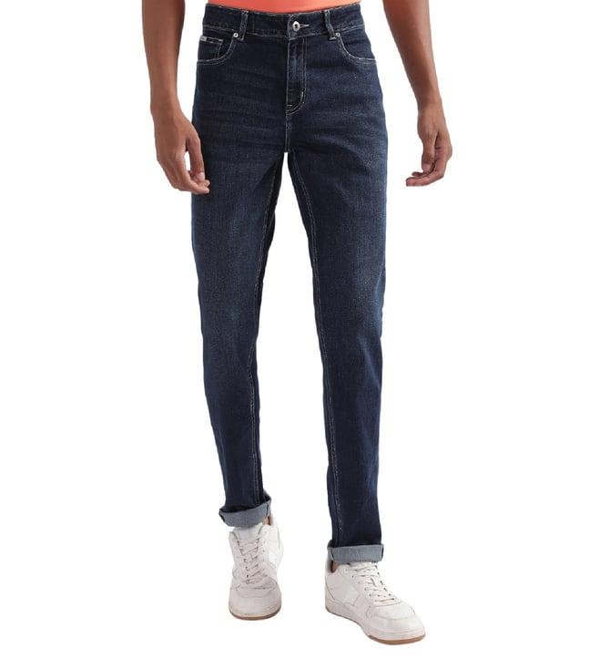 lindbergh skinny fit blue lightly washed low rise jeans