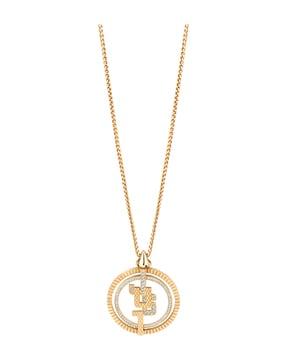 linea glam stone-studded chain & pendant