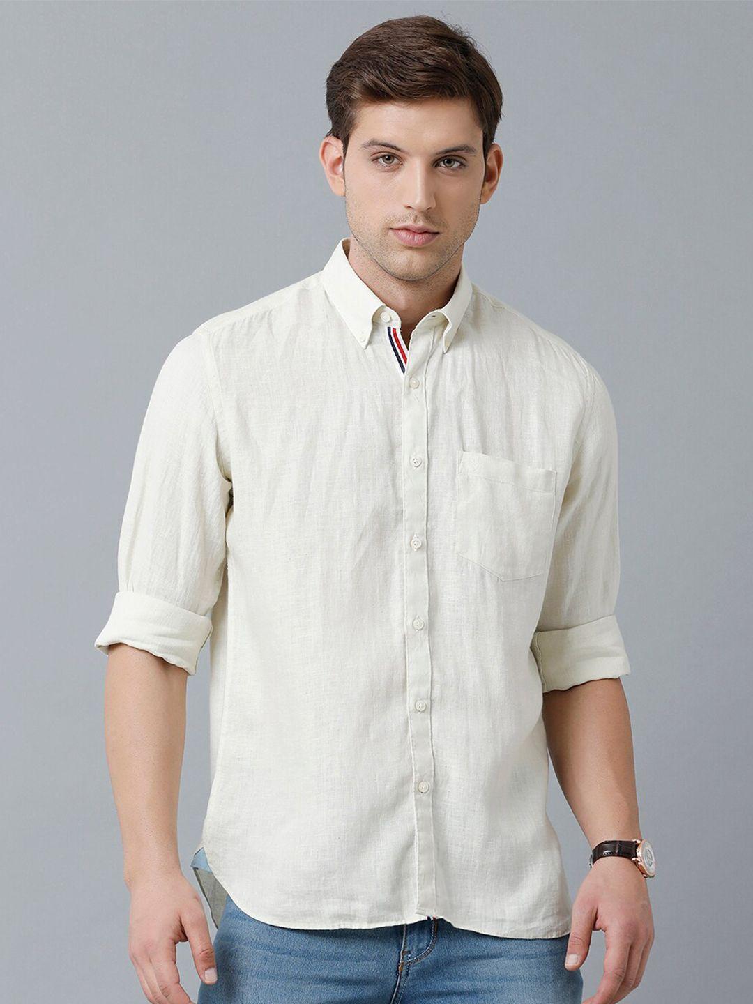 linen club men casual cotton shirt