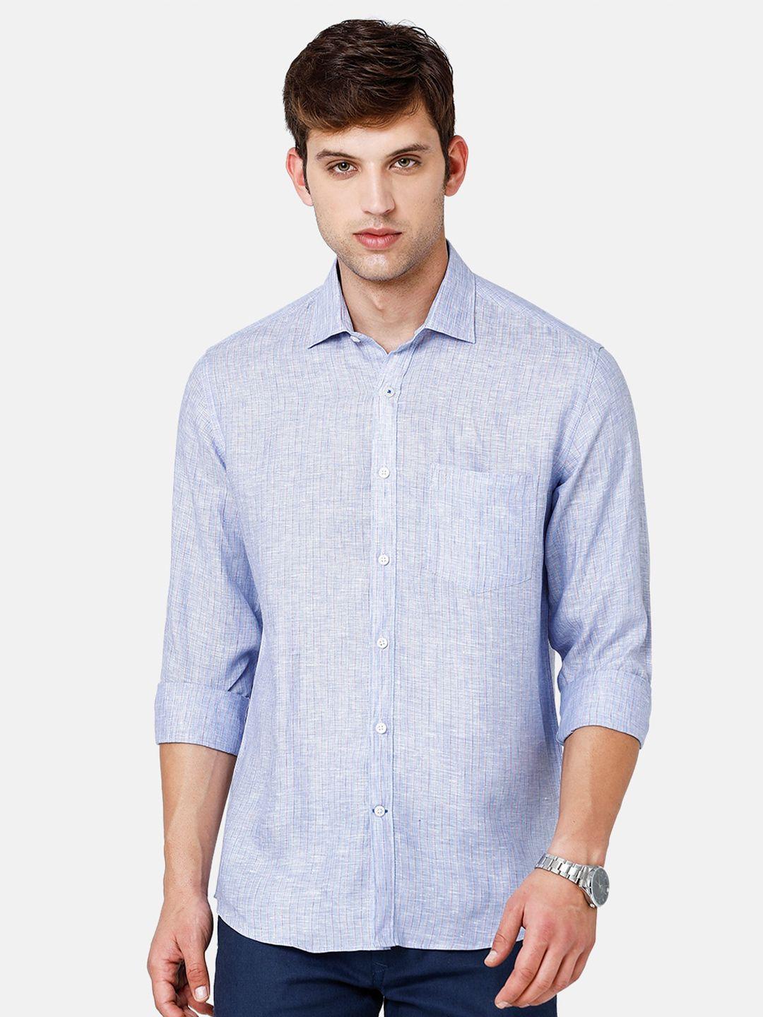 linen club striped sustainable casual shirt