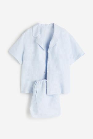 linen-blend pyjamas