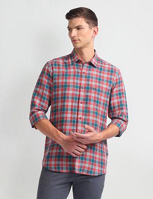 linen blend slim fit shirt