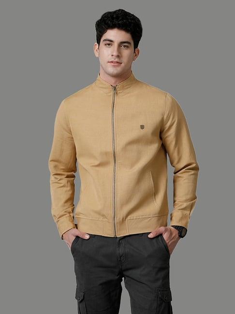 linen club beige regular fit jacket