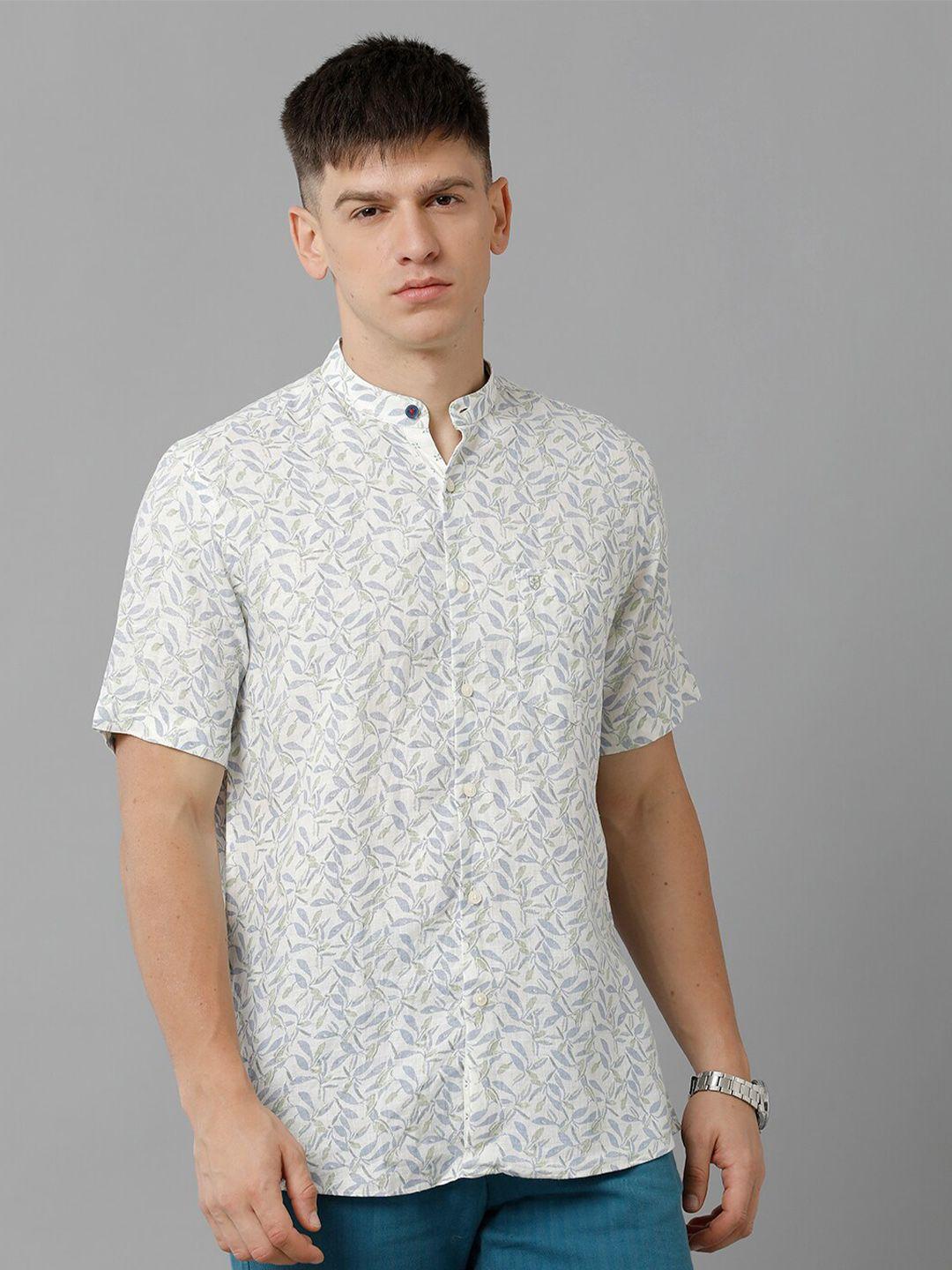 linen club floral printed casual shirt