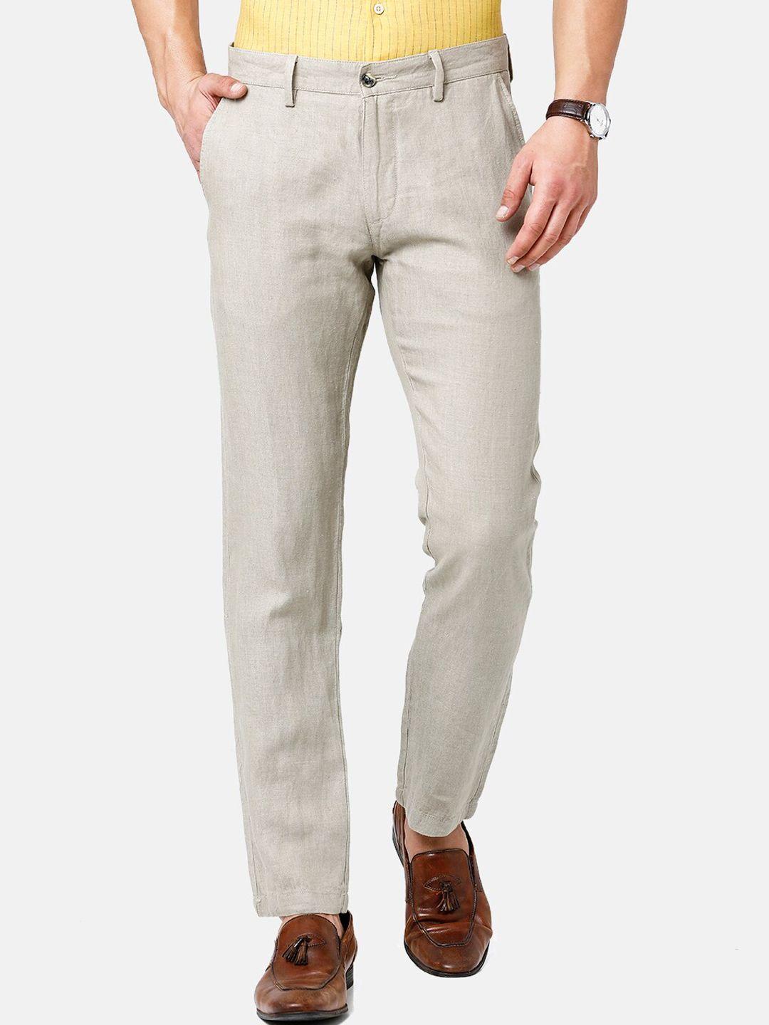 linen club men slim fit chinos sustainable trouserss